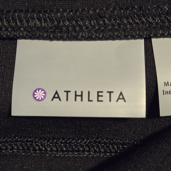 ATHLETA Women's Ponte Twill Athletic Skirt Black Side & Back Pockets Size 2 NWOT - Picture 5 of 8